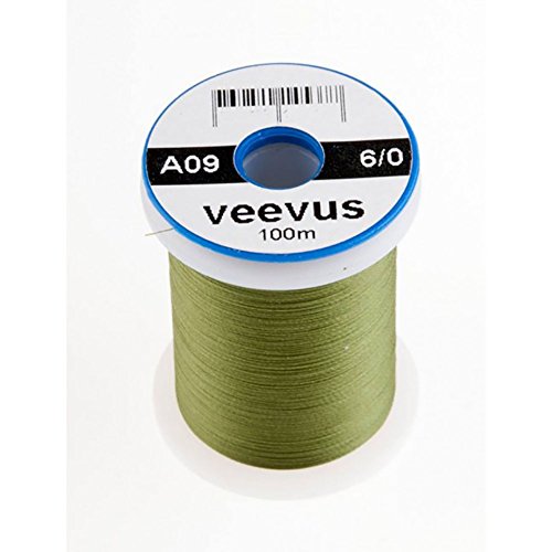 VEEVUS Unisex-Adult F16 Threads-6/0, Olive, 6/0 von VEEVUS