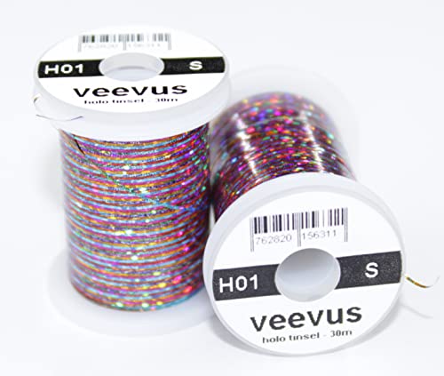 VEEVUS Unisex-Adult H01-S Holographic Tinsel-SMALL, Holo Rainbow, S von VEEVUS