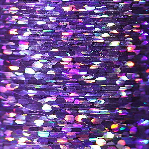 VEEVUS Unisex-Adult H12-S Holographic Tinsel-SMALL, Holo Light Purple, S von VEEVUS