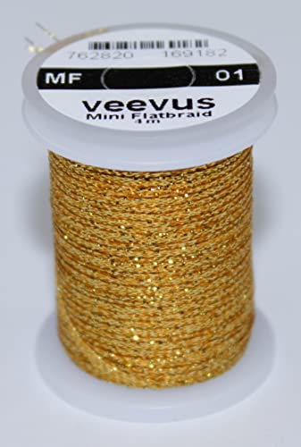 VEEVUS Unisex-Adult MF1 Mini-Flatbraid, Shiny Gold, raid von VEEVUS