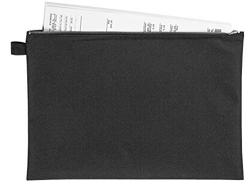 VELOFLEX Bank und Transporttasche, schwarz (2er Pack / A4) von VELOFLEX