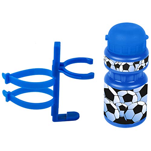 Ventura Unisex – Babys PBO 300 Soccer Kindertrinkflasche mit Halter, blau von Ventura