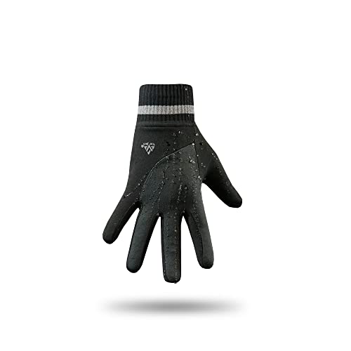 VER JARI Verjari IBRIS Wasserdichte Wasserdichte Handschuhe für Wanderungen, Schwarz / Grau, M von VER JARI