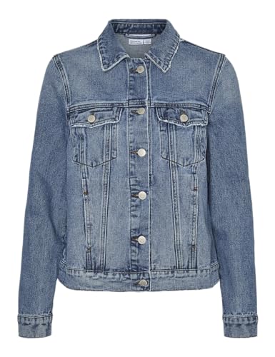 VERO MODA Damen Jacke 10279789 Medium Blue Denim Xs von VERO MODA