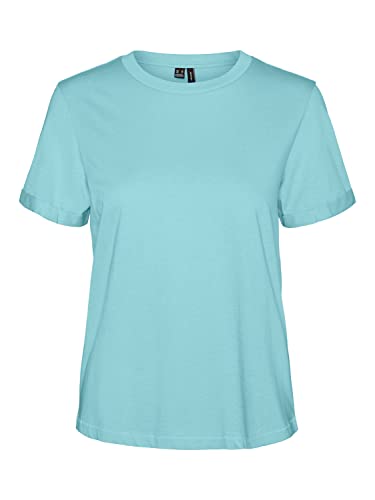 VERO MODA Damen Vmpaula S/S T-shirt Noos, Limpet Shell, M von VERO MODA