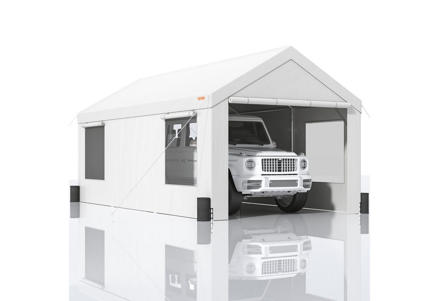 VEVOR Einzelcarport Carport 3x6x2,8m robuste große Garagenüberdachung für den Außenbereich von VEVOR