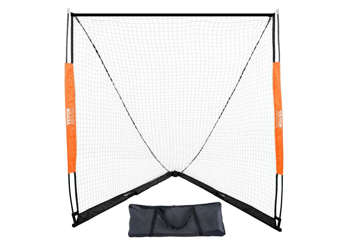 VEVOR Fußballtor 6' x 6' Lacrosse-Netz, tragbares Lacrosse-Tor mit Tragetasche von VEVOR