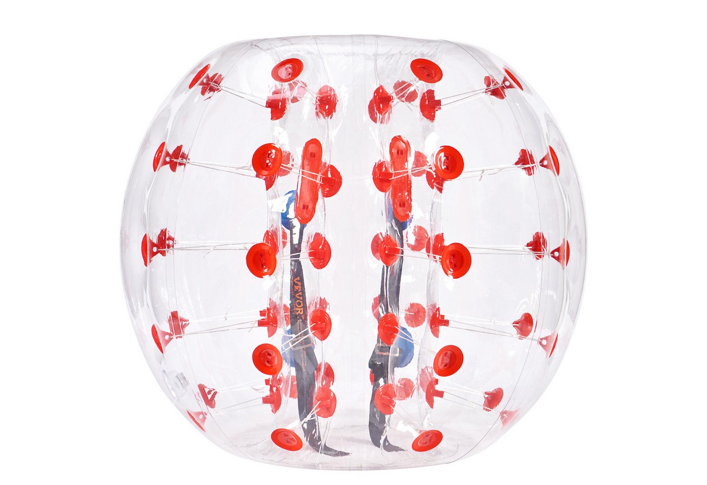 VEVOR Spielzeug-Gartenset 1 Stk. 1,2 m x 1,03 m, Menschlicher Kollisionsball, Transparent + Rote von VEVOR