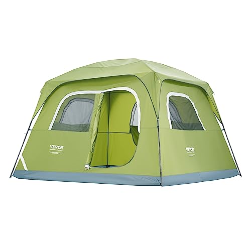 VEVOR Unisex – Erwachsene Campingzelt, Grün, Extra breit von VEVOR