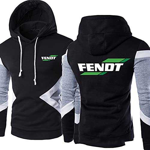 VEZ Casual Hoodie Herren Nähen Farbe Pullover Fen-Dt Herbst Winter Mode Warme Pullover Jacke Teen Sport Fitness von VEZ