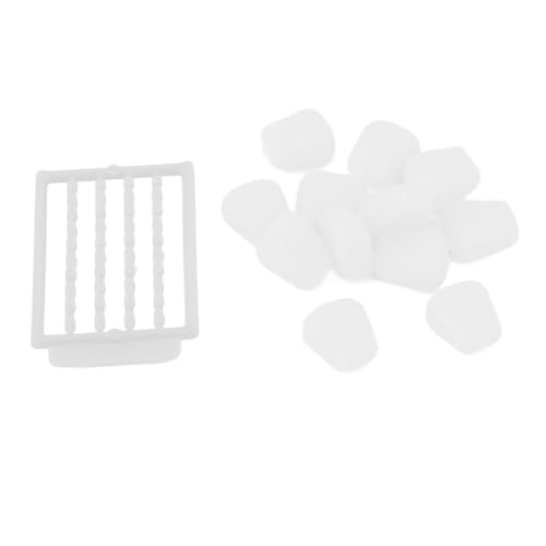 12 Stück Künstliche Mais-Angelköder, Professionelle TPR-Simulation, Langsam Sinkende Künstliche Mais-Karpfenköder, Gefälschte Mais-Weichköder Zum Karpfenangeln (White) von VGEBY