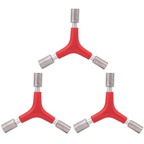Dreiecksschlüssel, 3 Teilige Y Förmige Carbon-Stahl-Fahrrad-Außensechskant Innensechskant Dreieckschlüssel Fahrrad-Schraubenschlüssel-Kombinationsreparaturwerkzeuge(Dreiecksbuchse 8-9-10) von VGEBY