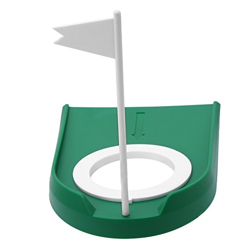 Golf Putting Cup, Putting Loch Golf Übungshilfe mit Alfombra Putter Golf Fahne Verstellbarem Loch und Fahne Indoor Outdoor von VGEBY