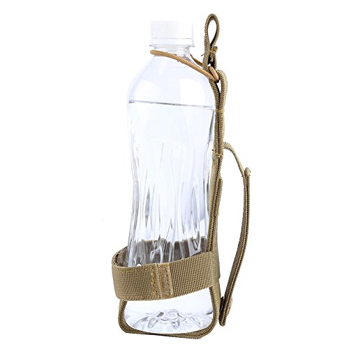 VGEBY Outdoor Sport Wasserflasche Beutel Nylon Wasserflaschenhalter Gürtel zum Wandern Radfahren Camping (Farbe : Khaki) von VGEBY