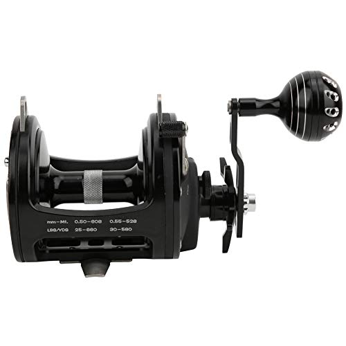 Rolle TR10000 Spinning Fishing Wheel Zubehör für das Hochseefischen mit Tasche 30kg maximale Bremskraft(Schwarz) von VGEBY