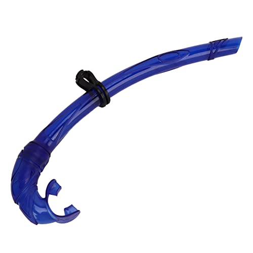 Tauchschnorchel PVC Easy Breath Schnorcheltauchschnorchelschlauch mit Bequemem Mundstück für Freitauchen (Blue) von VGEBY