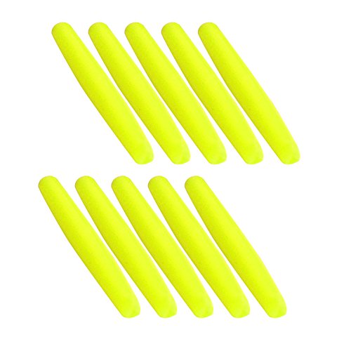 VGEBY 100 Stück Angelschwimmer-Indikator, Leichtes Tropfenförmiges Angel-Bobber-Indikator-Zubehör (Yellow) von VGEBY