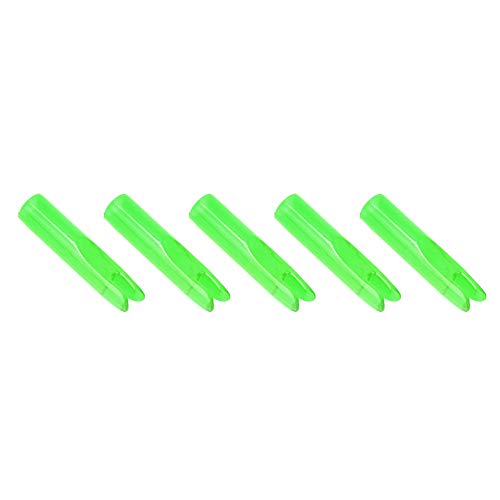 50 Stück Bogenpfeil Nocke, Tragbare Bogen Pfeil Nocke Einsatz Bogenschießen Zubehör Für 6Mm Welle(Grün) Schießen von VGEBY