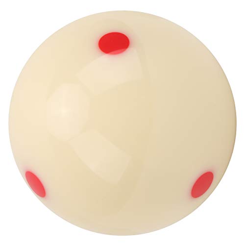 VGEBY Billard Cue Ball, 57,2 mm Harz Billard Kugeln Dot Spot Training Cue Ball Pool Standard Trainingsball (roter Punkt) von VGEBY