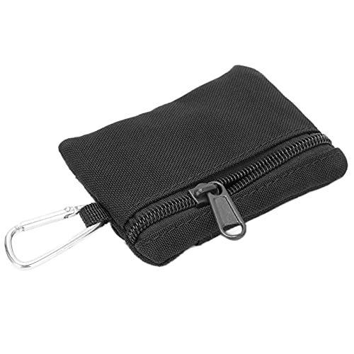 VGEBY EDC Molle Pouch, Langlebiges Mini-Wallet-Schlüsselkartenetui EDC Pouch Bag Geldbörse Tragbar mit Clip (Schwarz) von VGEBY