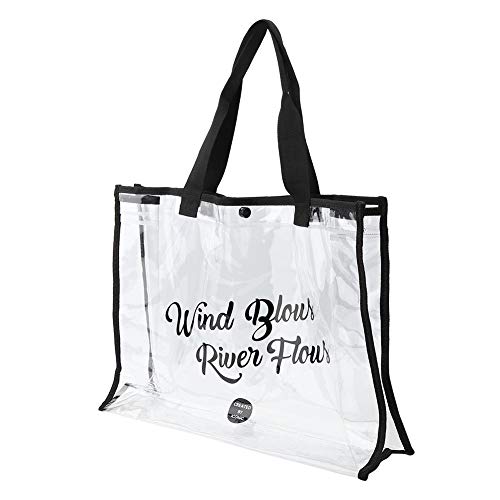 VGEBY Einkaufstasche Transparente durchsichtige Tasche PVC Strandhandtasche Tragbar für Schwimmreisen von VGEBY