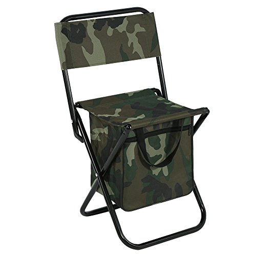 Faltbar Hocker Stuhl mit Tasche und Lehne für Angeln Wandern Picknick von Dilwe