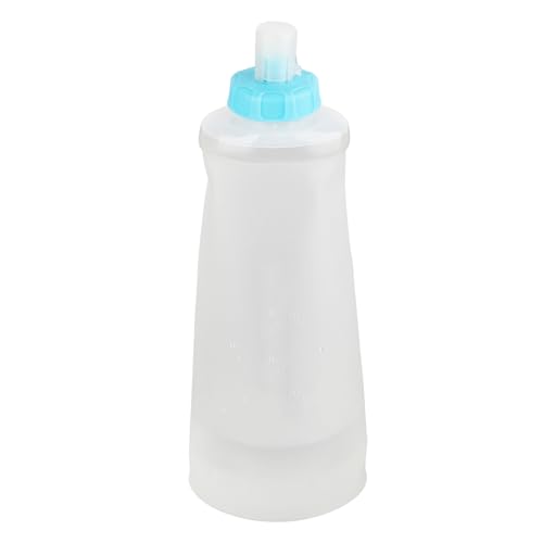 VGEBY Faltbarer Wasserflasche, 1 L Faltbare Trinkflaschen Soft Flask Großes Fassungsvermögen, Tragbare TPU Sportflasche Zum Laufen, Wandern von VGEBY
