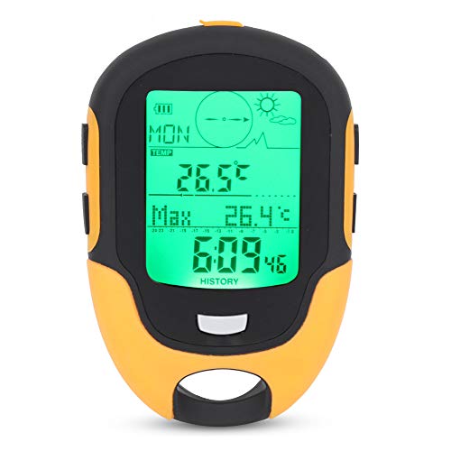 VGEBY Höhenmesser, FR500 Outdoor Multifunktionales Hygrometer Thermometer Kompass Barometer Zum Klettern Wandern von VGEBY