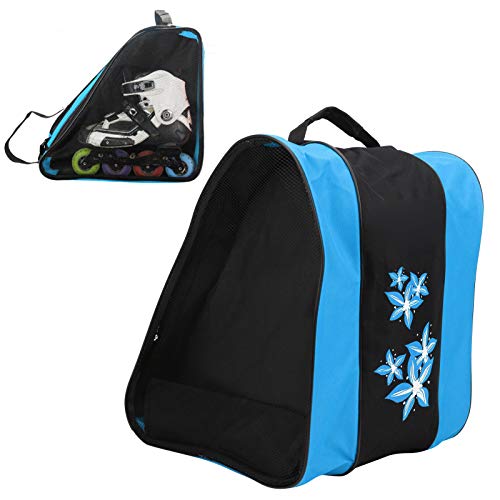 VGEBY Inliner Rucksack, Rollschuh Tasche 3 Lagen Schlittschuhtasche Einschulter Tasche Leisure Sportausrüstung Skates Packsack(Blau) von VGEBY