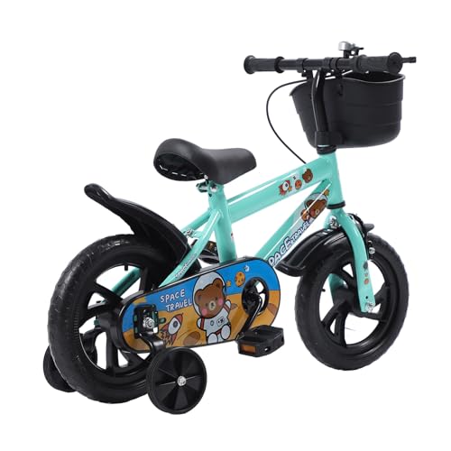 VGEBY Kinderfahrrad, 12-Zoll-Fahrrad mit Hohem Kohlenstoffstahlrahmen und Weicher Polsterung und Trainingsunterstützungsrad für Im Alter von 2 Bis 6 Jahren von VGEBY