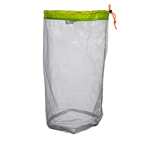 VGEBY Netztasche, Nylonsack Net Tasche mit Kordelzug Drawstring Mesh Bag für Outdoor Camping Wandern(L(Grün)) von VGEBY