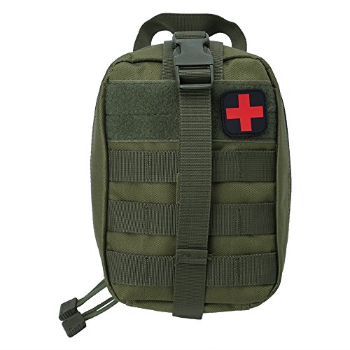 VGEBY Erste Hilfe Tasche Leer Medizinische Tasche Taktische Rucksack Notfalltasche für Reisen Camping Wandern Radfahren Outdoor (Farbe : Grün) von VGEBY