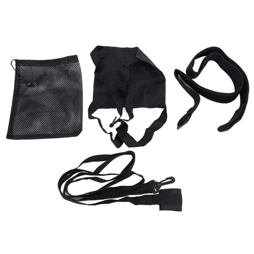 VGEBY Schwimmfallschirm, Schwimm-Widerstandstrainingsgürtel-Set mit Schleppfallschirm für und Erwachsene (Black) von VGEBY