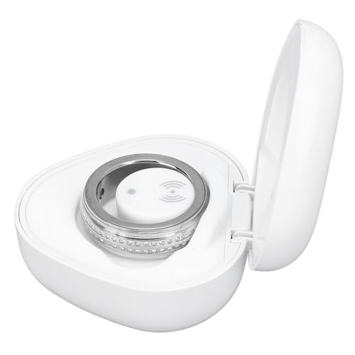 VGEBY Smart Ring, Multifunktionaler Bluetooth-Schrittzähler, Körpertemperatur, Schlaf-Tracking, Automatische Erkennung, Fitness-Ring für den Täglichen Sport (Silver) von VGEBY