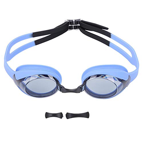Schwimmbrille, Professionelle Einstellbare Swimming Goggles Anti-Fog UV Schutz Schwimmbrille für Kinder Wide Vision Unisex Swim Glasses(Schwarz) Wassersport Schwimmprodukte von Dilwe