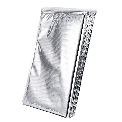 VGEBY1 Isolierte Taschen, Snack-Taschen, aus Aluminium, doppelseitig, selbstdichtend, verdickt, für Picknick, Camping (5 Stück) (30 x 35 cm), Silber, 30 * 35cm, Thermisch von VGEBY1
