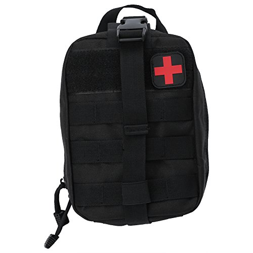 VGEBY1 Erste Hilfe Tasche, Outdoor Medical Notfalltasche Klettern Notfalltasche für Outdoor Klettern Wandern Camping(Schwarz) von VGEBY1