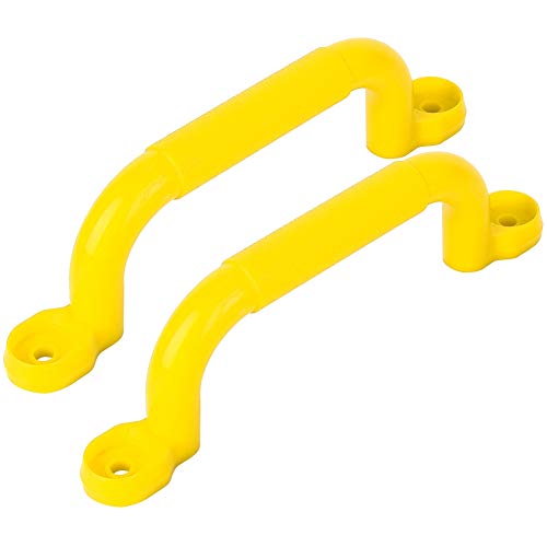 Dilwe Spielplatz Sicherheitsgriff, Kinder, die Rahmen-Griff-Sicherheits-rutschfesten Griff-Schwingenspielzeug-Zusätze Klettern(Gelb) von Dilwe