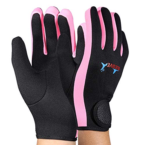 VGEBY1 Surfhandschuhe, Wassersporthandschuhe Schnorchelhandschuhe für den Wassersport(Schwarz pink s) Tauchen von VGEBY1