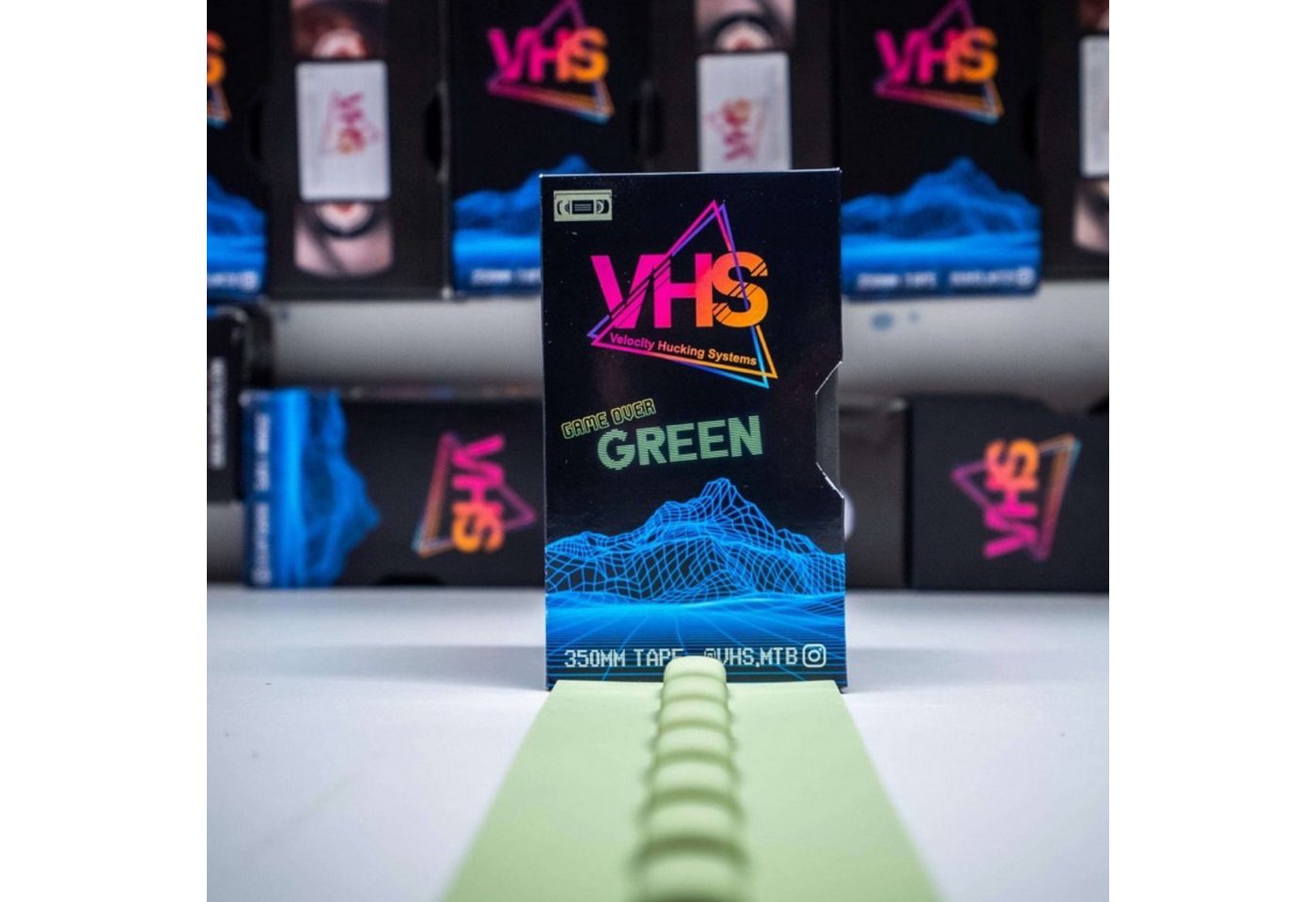 VHS Rahmenschutzband VHS 2.0 Slapper Tape Fahrrad Kettenstrebenschutz Selbstklebend Grün von VHS