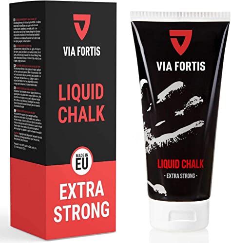 VIA FORTIS Liquid Chalk – Flüssigkreide für maximalen Grip beim Sport – Schnell trocknend, extrem ergiebig und lang haltend – Für Calisthenics, Bouldern, Klettern, Pole UVM von VIA FORTIS