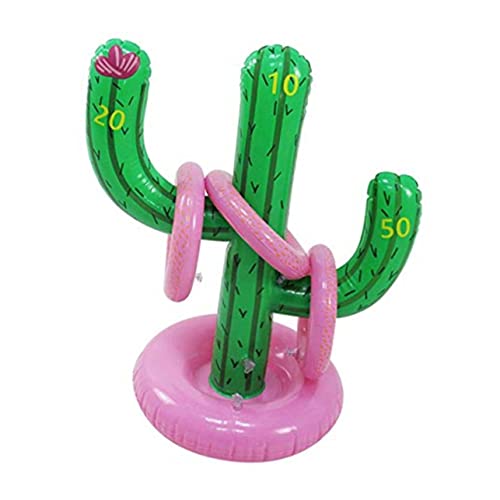 VICASKY 1 Set Kaktus Wurfring Aufblasbares Kaktus Spielzeug Kaktusförmiges Wurfspiel Aufblasbares Spielzeug Kinderspiele Im Freien Aufblasbares Wurfspiel von VICASKY