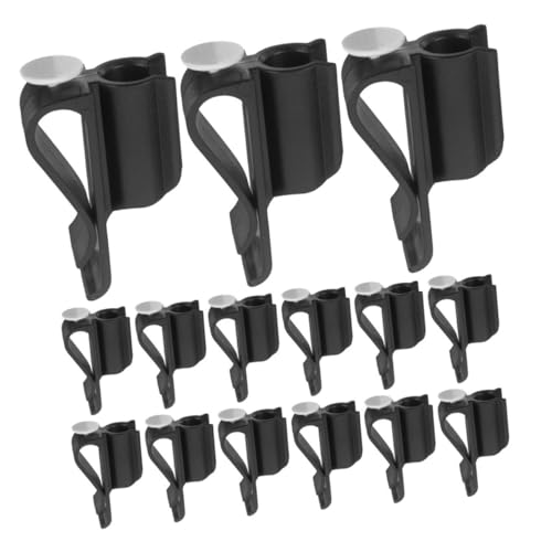 VICASKY 15 Stück Golfclip Golfschlägerständer Wiederverwendbare Golfwellenklemme Putterklemmhalter Organizer Putter-Clip Am Halter Putterhalter Putter-Clip-Rack Beutelklammern Abs Schwarz von VICASKY