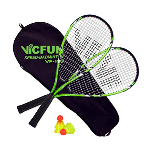 VICFUN Speed Badminton Set Vicfun Speed Badminton 100 Set, 868/0/0, einheitsgröße, schwarz/grün von VICFUN