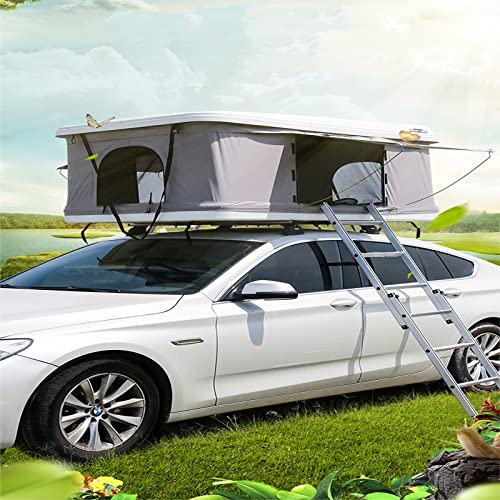 2-3 Personen Dachzelt Hydraulische Automatische Schnellöffnung,Outdoor Camping Camping Auto Dachzelt Ist Eine Mobile Schlafzimmer Teleskopleiter,D von VICIYOO