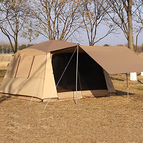 3,6 x 3,6 m großes Zelt, wasserdichtes, winddichtes Familienzelt, tragbares Campingzelt, 6/10-Personen-Zelt für Picknick, Wandern und Reisen, Kuppelzelt im Freien von VICIYOO