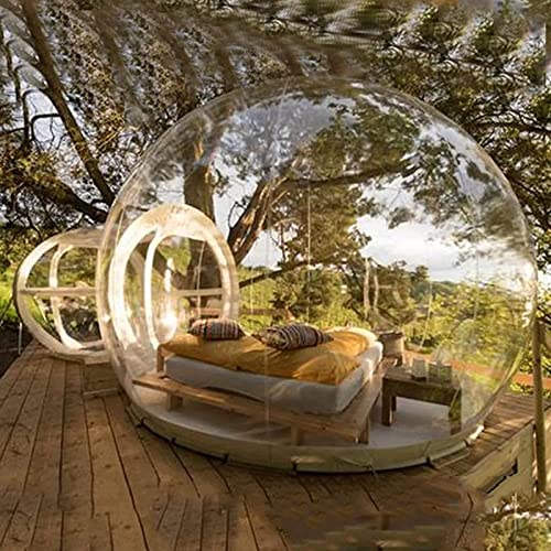 Aufblasbares Bubble House-Kuppelzelt im Freien, transparentes Bubble House Dome-Luxus-Pavillon-Campingzelt, 3-5-Personen-Zelt, regensicheres Indoor-Outdoor-Camping-Stern von VICIYOO