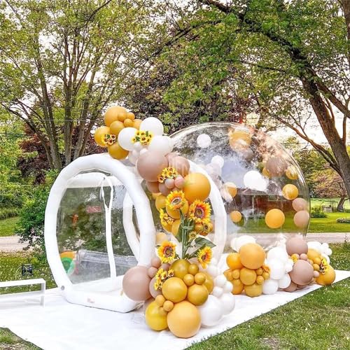 Aufblasbares transparentes Zelt-Garten-Iglu, 360-Kuppel, einlagig, mit geschlossenem Luftdurchgang, luxuriöses, transparentes, aufblasbares Blasenzelt für Familien, Campi von VICIYOO