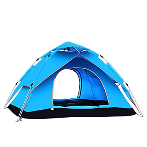 Automatisches Zelt, Familienverdicktes, regensicheres Anti-UV-Zelt im Freien für 3–4 Personen für Camping, Picknick, Wildnis, Bergsteigen, Radfahren von VICIYOO