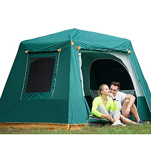 Campingzelt, Doppeldecker-Zelt für 4–6 Personen, automatisches Instant-Pop-Up-Zelt für den Außenbereich, wasserabweisendes, UV-geschütztes, tragbares Kuppelzelt von VICIYOO